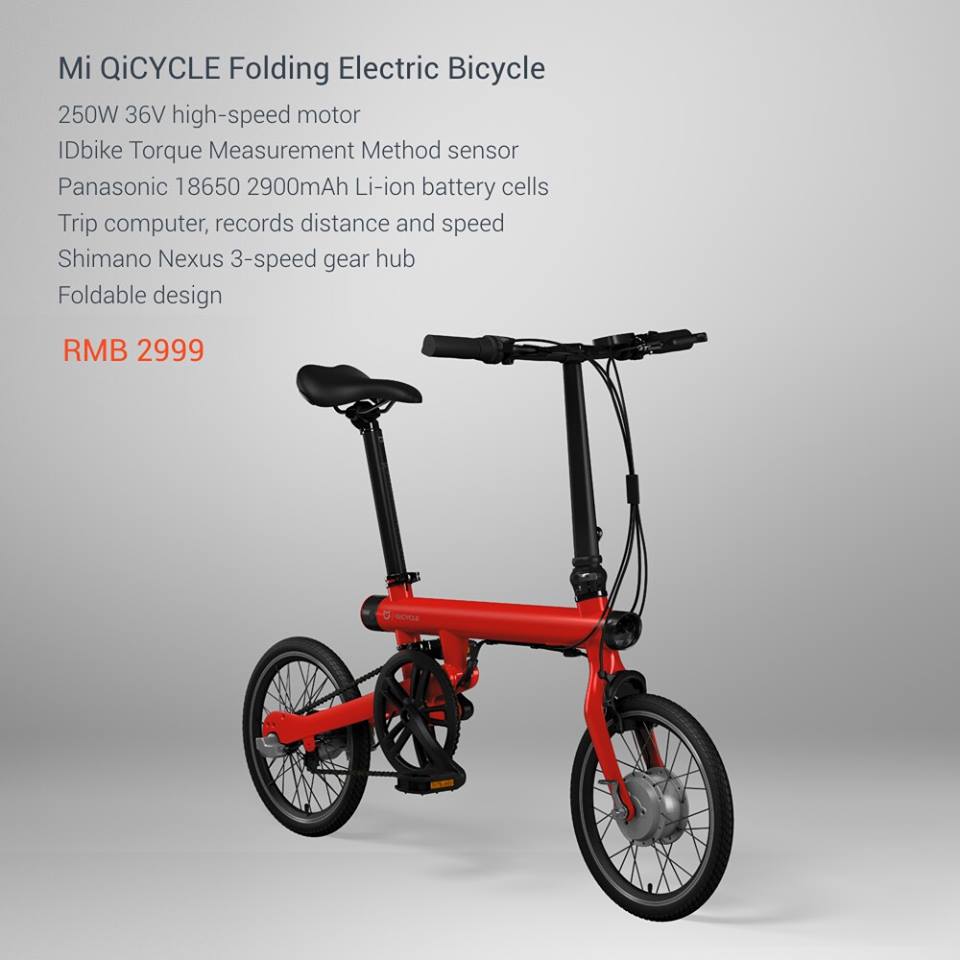 Xiaomi QICYCLE EF1 Foldable E-Bike (Global Version) 